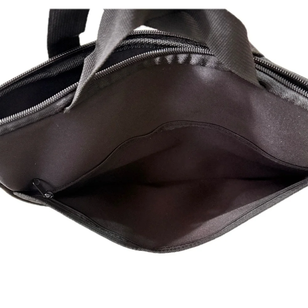 Black Neoprene Laptop Sleeve Case Bag‎ with Handles and Zipper